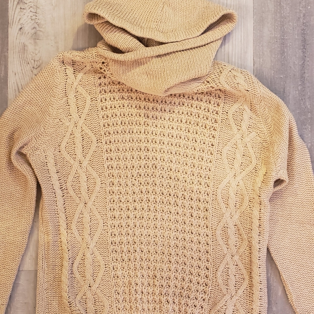 EARTHBOUND cozy croched maize sweater!